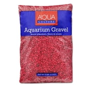 Aqua Culture Aquarium Gravel, Red, 5 lb