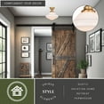 thumbnail image 2 of Huntley 12-in W Natural Brass Farmhouse Schoolhouse Semi Flush Mount Ceiling Light White Glass, 2 of 12