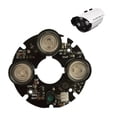 thumbnail image 2 of 2X 3 Array IR LED Spot Infrarouge 3X IR LED Board pour Caméra CCTV Vision Nocturne (Diamètre 53mm), 2 of 8