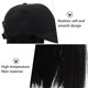 thumbnail image 4 of BRIGHTFUFU Female peluca sombrero integrado sombrero peluca wig hat sombrero mujer disfraces, 4 of 7
