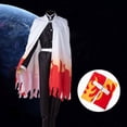 thumbnail image 4 of Disfraz Premium Disfraz de anime para niños Traje de frente abierto con estampado de estilo casual Kuymtek Blanco*Niño 8-9 años para Niño, 4 of 6