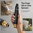 thumbnail image 3 of Heavy Duty Hose Nozzle, High Pressure Garden Watering Sprayer for Car Wash, Lawn, Patio (3PCS), 3 of 13