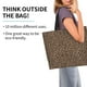 thumbnail image 2 of Fotbe Brown Leopard Bolsa Tote Estética de Lona con Estampado para Mujer - Bolsa Reutilizable de Hombro Casual para Vacaciones, Compras, Trabajo y Gimnasio, 2 of 8