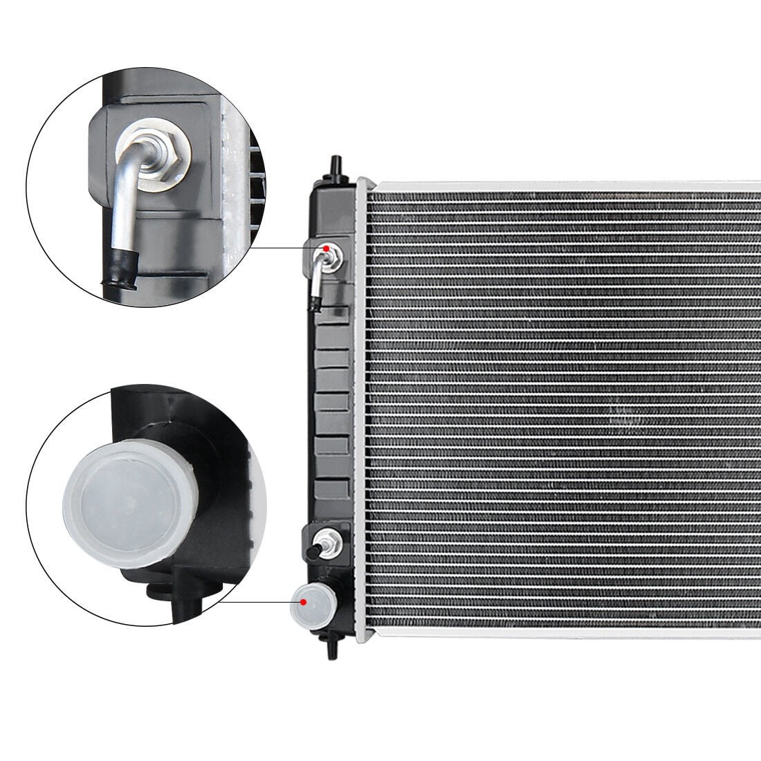 RVNI Radiator fit for 2007-2018 Altima 2.5L 3.5L L4 V6 2009-2020 Maxima 2.5L L4 3.5L V6 Aluminum