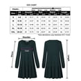 thumbnail image 7 of HA-EMORE Women Spring Summer Women's Dresses V Neck Tiered Dresses Long Sleeve Casual Ruffle Babydoll Dress with Pockets, 7 of 7