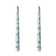 thumbnail image 2 of Velas cónicas largas con estampado floral (paquete de 2) | Velas románticas de cera mixta para bodas | Naranja, azul y rosa | Palitos decorativos sin sabor para fiestas en casa, 2 of 6