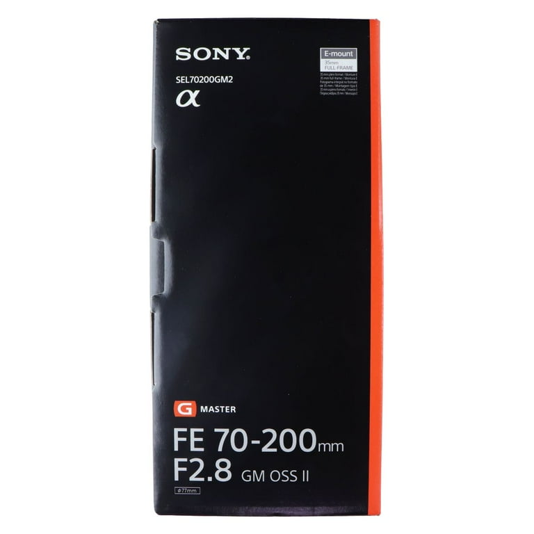 Sony Alpha FE 70-200mm F2.8 GM OSS II Full-Frame Telephoto Zoom G
