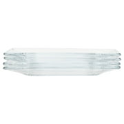 Mainstays 12-Piece Square Clear Glass Dinnerware Set