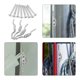 thumbnail image 3 of BRIGHTFUFU 4 ganchos de acero inoxidable para persianas de pared, de fácil instalación, para ventanas, cortinas y paredes., 3 of 7