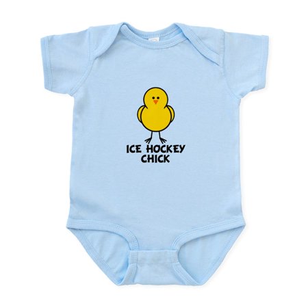 

CafePress - Ice Hockey Chick Infant Bodysuit - Baby Light Bodysuit Size Newborn - 24 Months