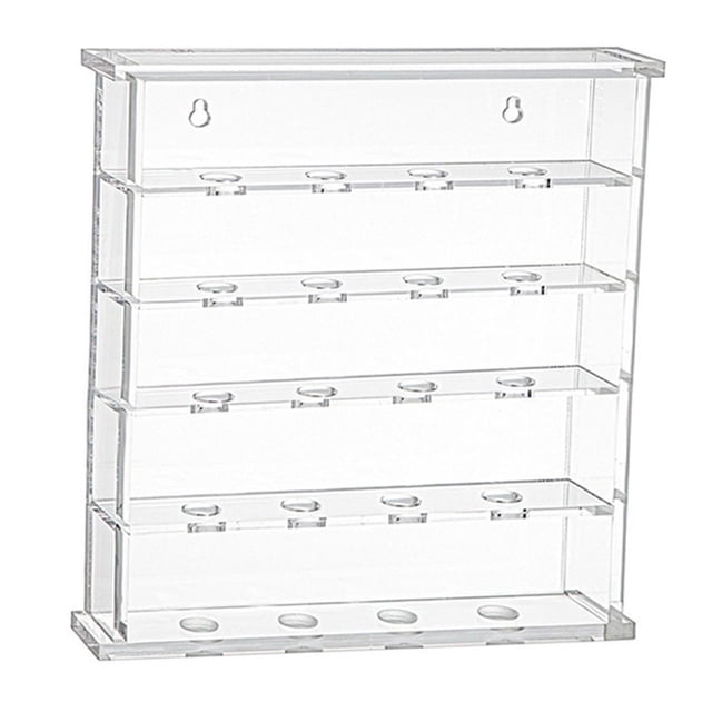 Bgsha Wall Mount for Golf Ball Display Case Table Tennis Display Rack Transparent