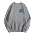 thumbnail image 5 of Arlun Womens Cool Aunts Club Sweatshirts Funny Letter Print Long Sleeve Crew Neck Pullover Tops Drop Shoulder Loose Fit Soft Comfortable Casual Fall Sweatshirt Fashion Streetwear 1-Grey XL, 5 of 5