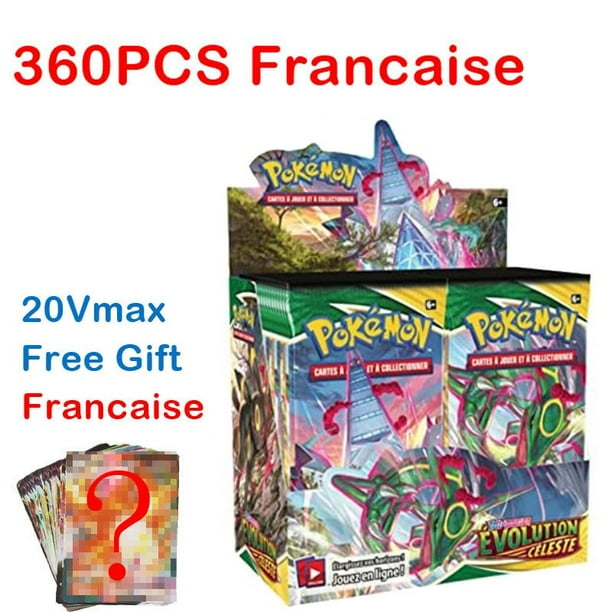 Pokemon TCG: XY Evolutions Sealed Shining Fates Booster Box, inglés, francés, español, coleccionable, Trading Vmax Card Game Toy Fivean unisex