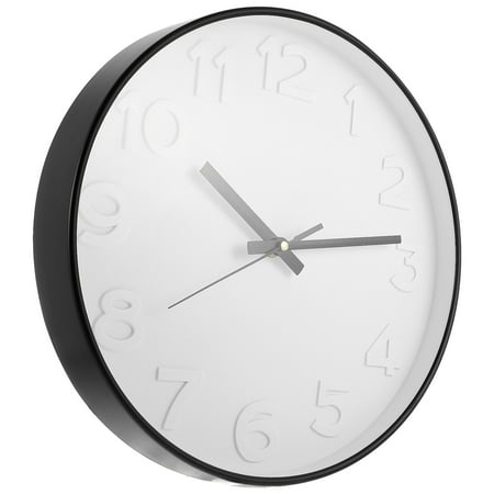 Wall Clock Modern Very Large Clocks Digital Decoration Black