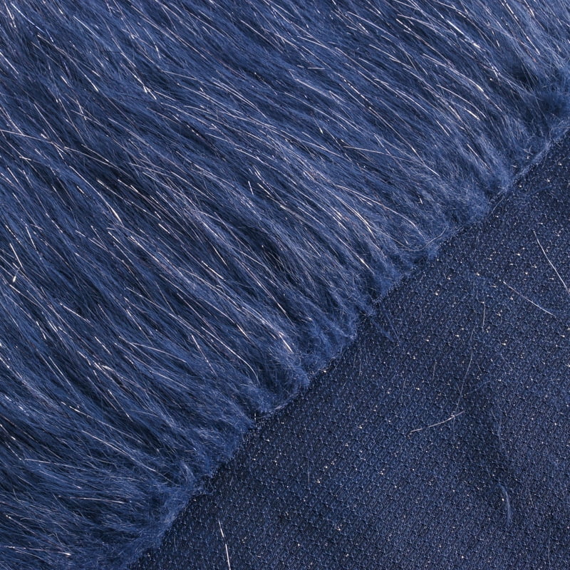 Namzi Silver Filamentary Long Plush Fabric,39*63 Inch Fluffy Faux Fur Fabric for DIY Craft Sewing Projects,Costume,Bags,Carpet,Home Decoration,Grey
