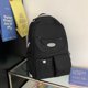 thumbnail image 1 of Mochila para niños Mochila para estudiantes Mochila con colgante lindo Mochila con cremallera Bolso de hombro (Negro), 1 of 2