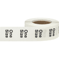 thumbnail image 3 of Clear Size Clothing One Size Circle Stickers, 0.75 Inch Round, 500 Labels on a Roll, 3 of 4