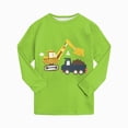 thumbnail image 5 of Gibobby Toddler Boys Pajamas Boy Fall Winter Pajamas Set 2PC Long Sleeve Crewneck Sleepwear Cute Print Pjs For Boys 1t 2t 3t 4t 5t Casual Kids Sleepwear Toddler Boys Clothes,Green,Size 6-7 Years, 5 of 7