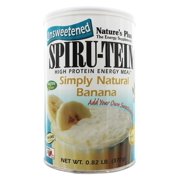 Nature's Plus - Spiru-Tein Unsweetened Simply Natural Banana - 0.82 lb.