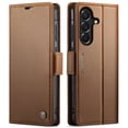 thumbnail image 2 of CaseMe Leather For Samsung Galaxy A37 5G Wallet Case with RFID Blocking, For Samsung Galaxy A37 5G Case Wallet for Women Men Card Holder Magnetic Clasp Kickstand Folio Case,Brown,For Galaxy A37 5G, 2 of 11