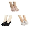 thumbnail image 4 of Decodeary Stay Comfortable All Day Toe Socks For Women Any Activity Low-cut Liners Socks Socks Women Pink 1Set, 4 of 6