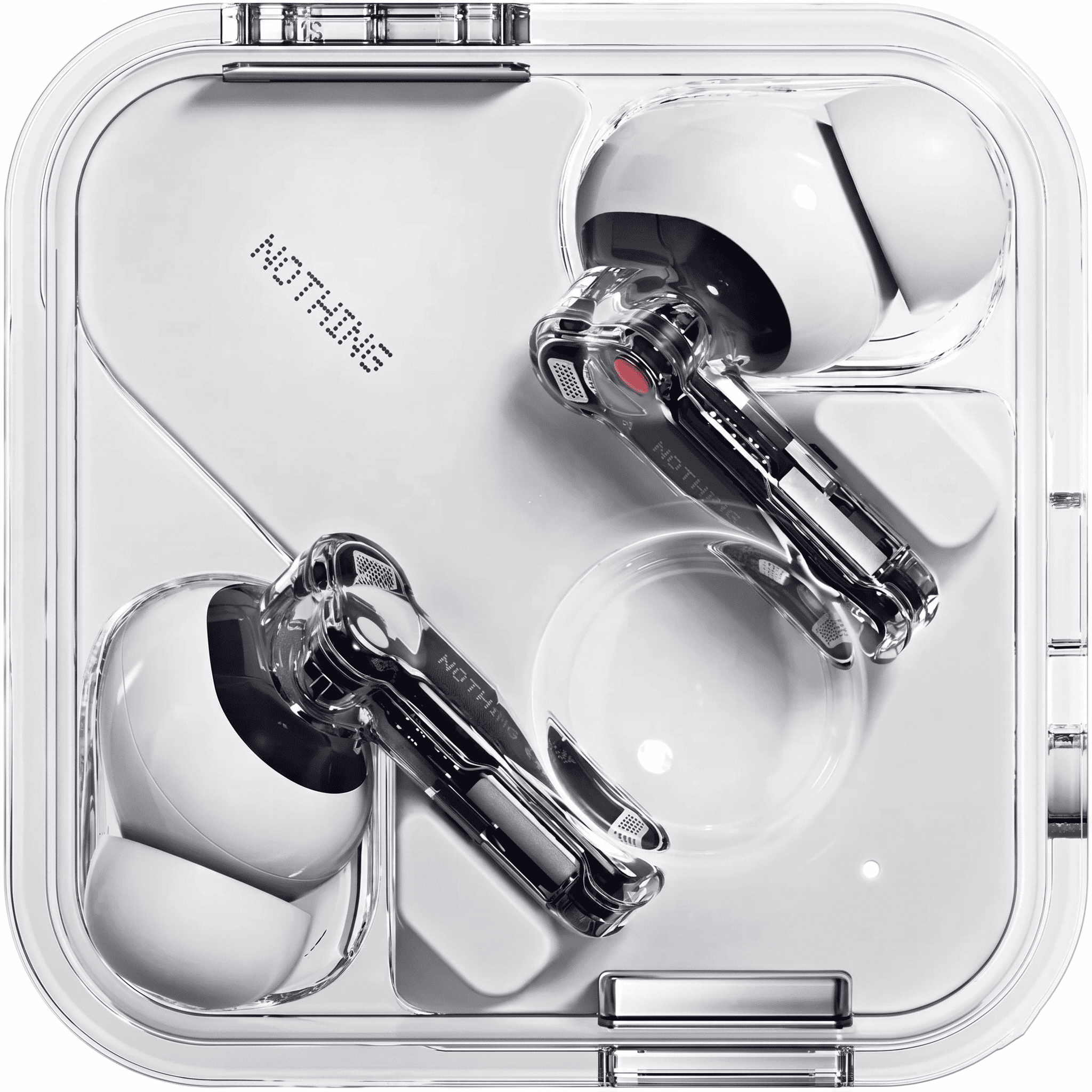 Nothing Ear Wireless Earbuds Bluetooth, 45dB Hybrid Smart ANC Earbuds, 11mm Deep Bass Boost, Hi-Res Audio with LDAC & LHDC 5.0, 6 Mics Call, 40.5H Playtime with Fast Charging Case, ChatGPT Supported