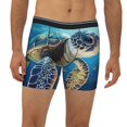 thumbnail image 2 of Disketp Watercolor Turtle Men's Boxer Briefs Men’s Underwear Boxer Briefs for Men, 2 of 7