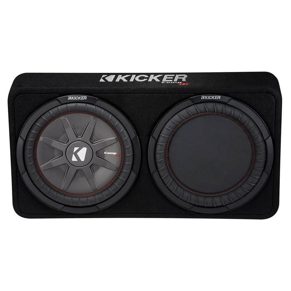 Kicker 1000W Dual 12" 4Ohm Slim Shallow Subwoofer Sealed Enclosure