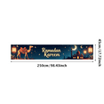 thumbnail image 3 of LUUFILx Ramadan Kareem Banner Decor Moon Lantern Backdrop Camel Mosque Starry Night Islamic Festival Celebration Decoration Party Eid Mubarak Ambiance, 3 of 9