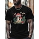 thumbnail image 1 of Camisetas de manga corta con diseño de hongo rojo para hombre, camisetas de cuello redondo, 1 of 7