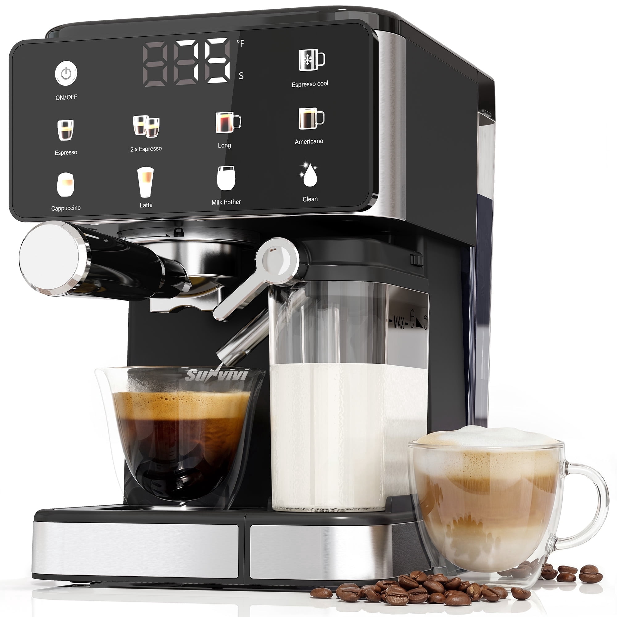 Caffitaly S07-001 Single Serve Espresso Machine, Black