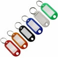 thumbnail image 4 of 100Pack Plastic Key Tags with Container, Key Labels with Ring Label Window Key Tags Key Tags with Labels, 4 of 5