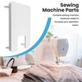 thumbnail image 4 of Sewing Machine Folding Legs Hard ABS Extension Table Board, 4 of 5
