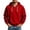 Red, variant on hoksml Men's Pullover Hoodie Solid V Neck Drawstring Hooded Sweatshirt for Fall Winter Daily Work Outdoor Comfort