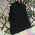thumbnail image 4 of Htigea Women's Fleece Vest Soft Comfy Sleeveless Jacket Full Zip Up Gilet Coats with Pockets Black XXXXL, 4 of 5