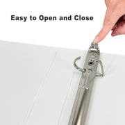 Pen + Gear 1-Inch Durable Binder White 6 Pack