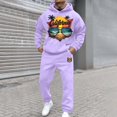thumbnail image 2 of CONZONE Men's Tracksuit Sets Casual 2 Peice Sweatsuit Set for Men Casual Graphic Y2K Hoodies Pants Cozy Fall Winter Athletic Jogging Outfits, 2 of 4