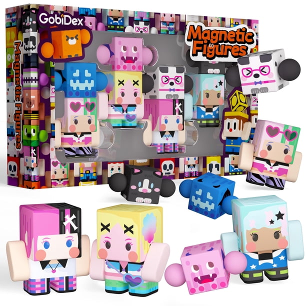 Set de Figuras Magnéticas GobiDex Giratorias para Niños