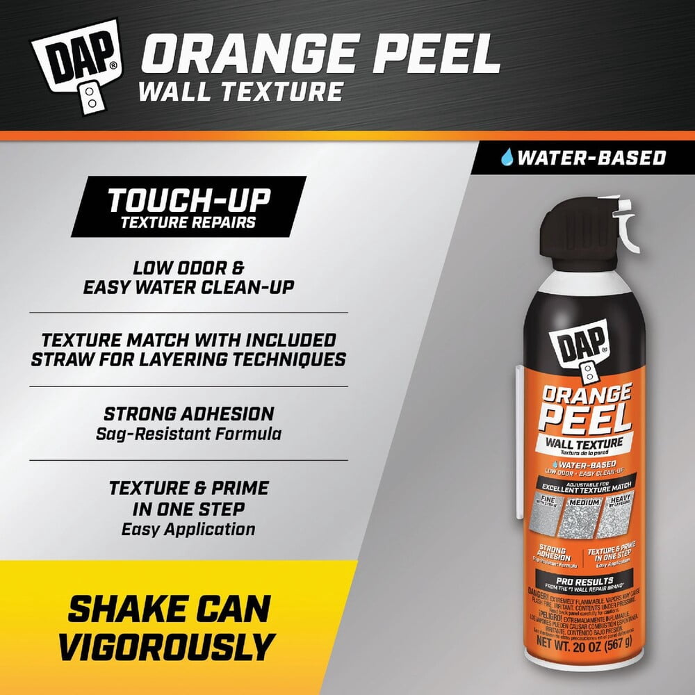DAP 50015 20 oz Orange Peel Water Base Spray Texture