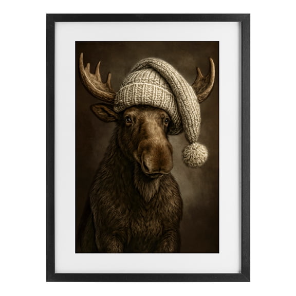 Stupell Industries Farmhouse Northwood Gentle Giant Black Framed Print Under Glass, 14 x 20, by Kelley Parker