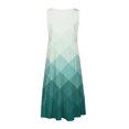 thumbnail image 4 of WILLBEST Robe de Graduation pour Femmes Printemps et Été Sans Manches Col Rond Jupe Décontractée Imprimée Jupe de Plage, 4 of 4