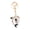 White, variant on Key Ring Rhinestones-Encrusted Dolphin Shape Keychain Pendant with Strong Lobster Clasp Keys Bags Car Keys Accessories