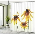 thumbnail image 4 of Ambesonne Flower Shower Curtain, Daisies Garden, 69"Wx70"L, Yellow White, 4 of 4