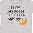 thumbnail image 4 of Inktastic I Love My Poppi to the Moon and Back Boys or Girls Toddler T-Shirt, 4 of 5