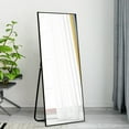 thumbnail image 1 of NeuType 51"x16" Black Full Length Mirror Floor Mirror, 1 of 7