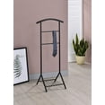 thumbnail image 5 of Kings Brand Furniture Black Metal Wardrobe Suit Rack Valet Stand, Contour Hanger, Clothes Rack, Shoe Rack, 5 of 6