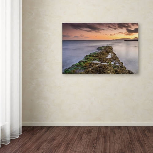 Trademark Fine Art 'Sunset Reef' Canvas Art by Pierre Leclerc