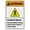 Warning Sign 2, variant on Warning Combustible Explosive Material Tin Sign 8"x12" - Great Wall Decor for Garden Yard, Combustible Explosive Sign