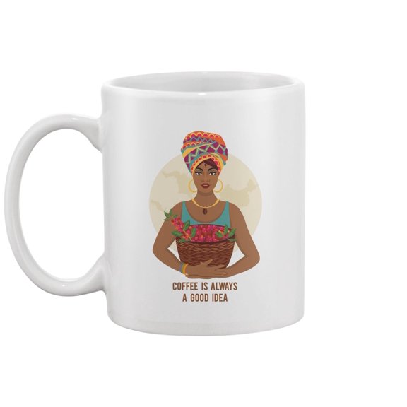 Coffee Farmer With A Basket  Mug -Image by Shutterstock