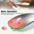 thumbnail image 6 of Wireless Mouse Gaming Mouse Backlight USB Compatible RGB Rechargeable Mice Silent Backlit Ergonomic Gaming Mouse for Laptop PC, 6 of 10